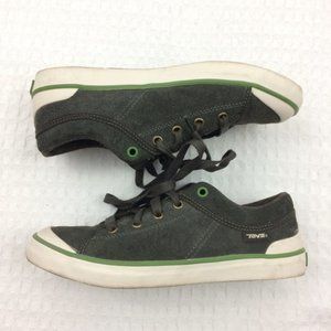 Teva Gray Faux Suede Sneakers Shoes